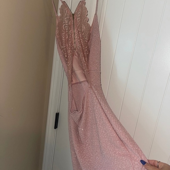 Baby pink sparkly mini dress women’s size XS - Picture 3 of 4